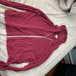 Hoodie zip up, light weight